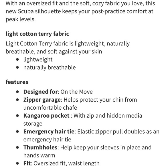 (XS/S) Lululemon Oversized 1/2 Zip Scuba Hoodie Trench Tan Extra Small Crop - Picture 7 of 15